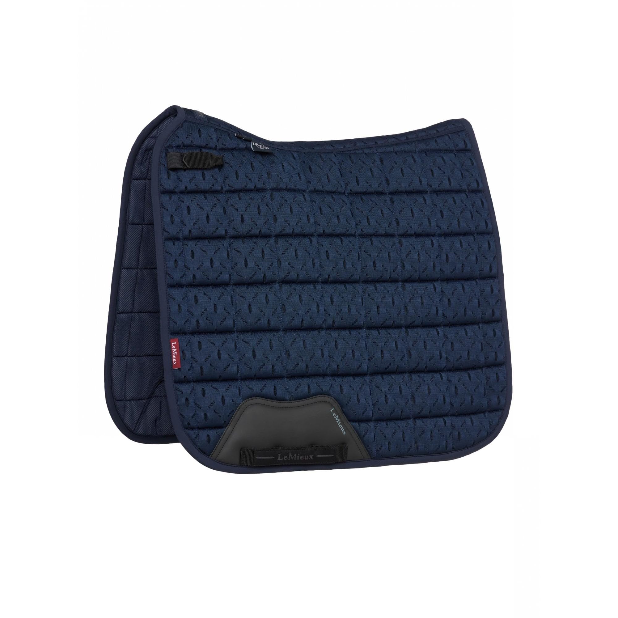 LeMieux 3D Mesh Self-Cool Dressage Square - Flexible Mesh Spine - Feel Cool Lining - Navy - Large