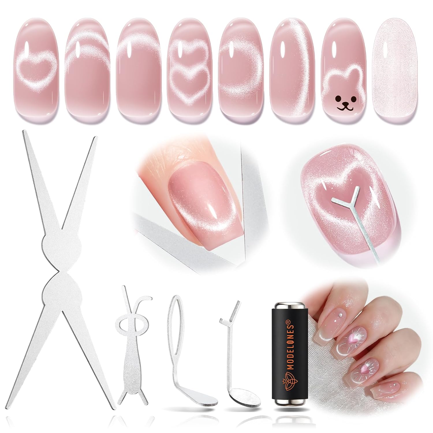 modelones Cat Eye Magnet Set for Stunning Nail Effects