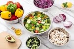 Stainless Steel Mixing Bowls Set of 5, Small Metal Mixing Bowl for Kitchen Baking, Prepping, Cooking and Serving, Salad,Vegetables, Sizes 9.4“ 8.6“ 7.8” 6.3“ 5.5” (Lid not Included)