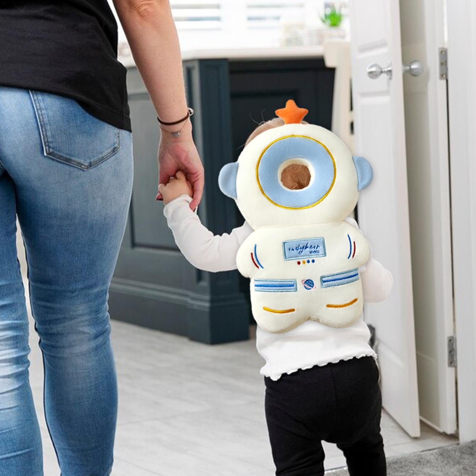 Mochila Para Bebé Almohada De Protección Para La Cabeza, Almohadilla De Protección Para La Cabeza Para Niños, Almohadilla De Seguridad Ajustable Para Bebés, Mochila Protectora, Astronauta