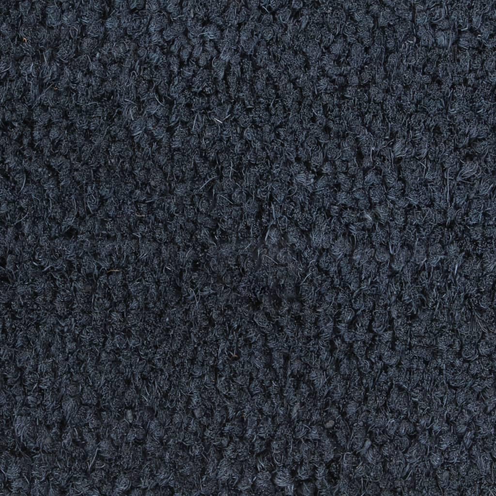 Alfombra de puerta, 5 unidades, color gris oscuro, 40 x 60 cm, fibra de coco | Soporte antideslizante de PVC, fácil de limpiar, plegable, para interior y exterior