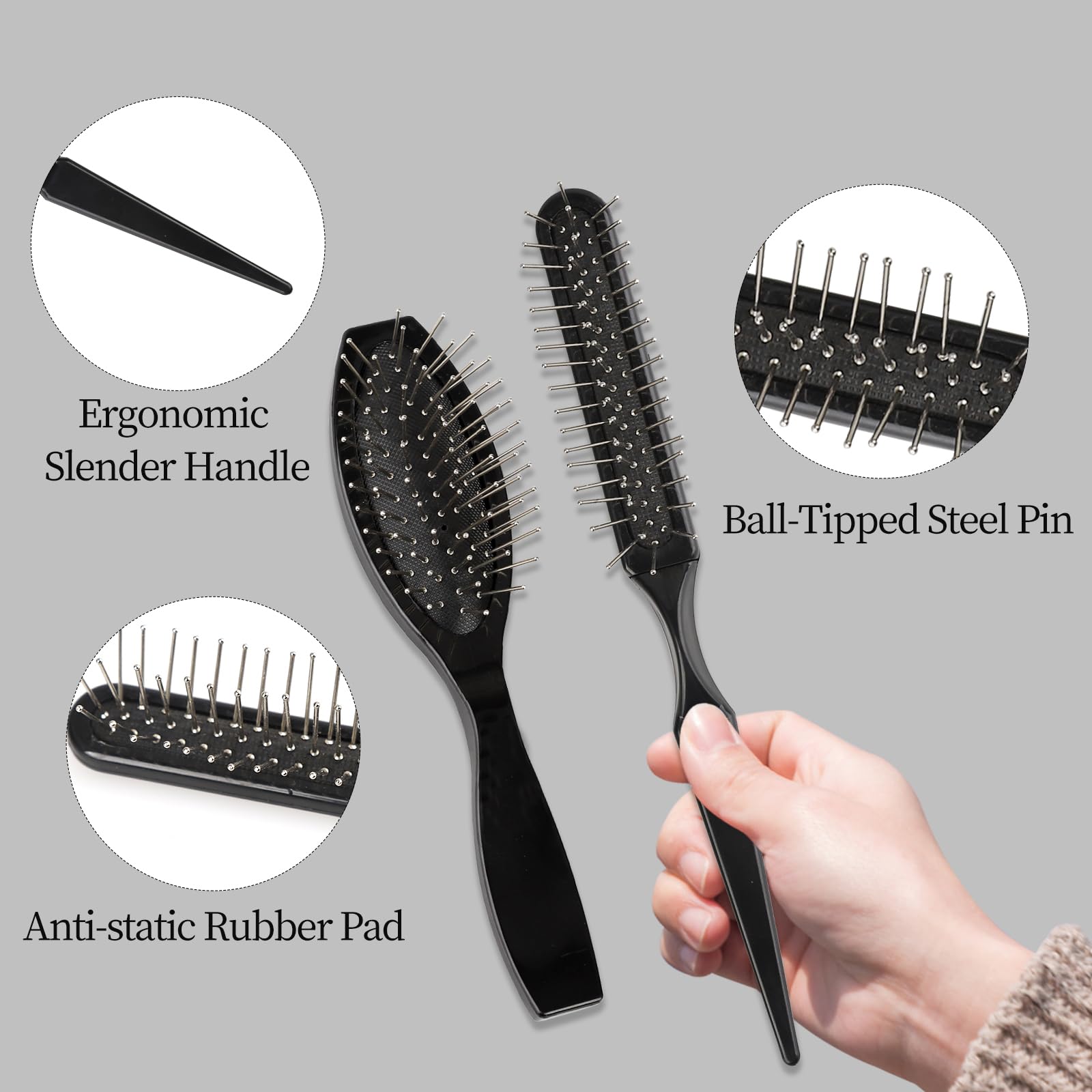 LLMSIX 2PCS Wire Wig Brush - Image 3