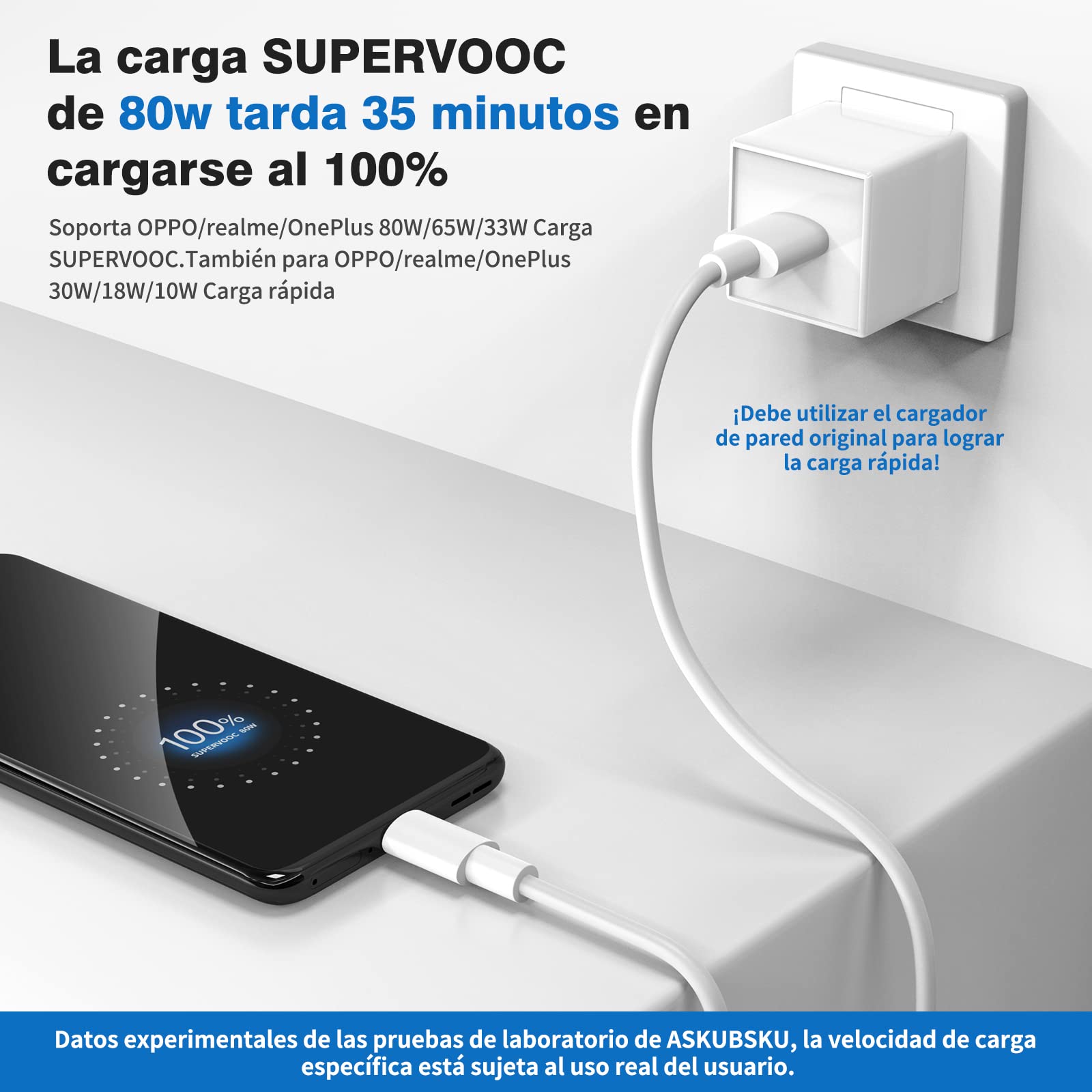 Cavo Ricarica SuperVOOC 65W Per Oppo - USB-C, 1.8m, Compatibile Con Find X5, Reno Serie - Foto 5