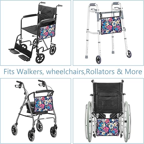 Miniatura 6 de Fundas para bolsas de catéter para sillas de ruedas, cesta debajo de la silla de ruedas para bolsa de infusión, soporte para bolsa de urinario de