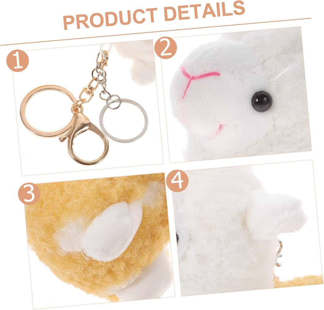 Amazon.co.jp: [PACKOVE] アルパカの形をしたぬいぐるみキーホルダー