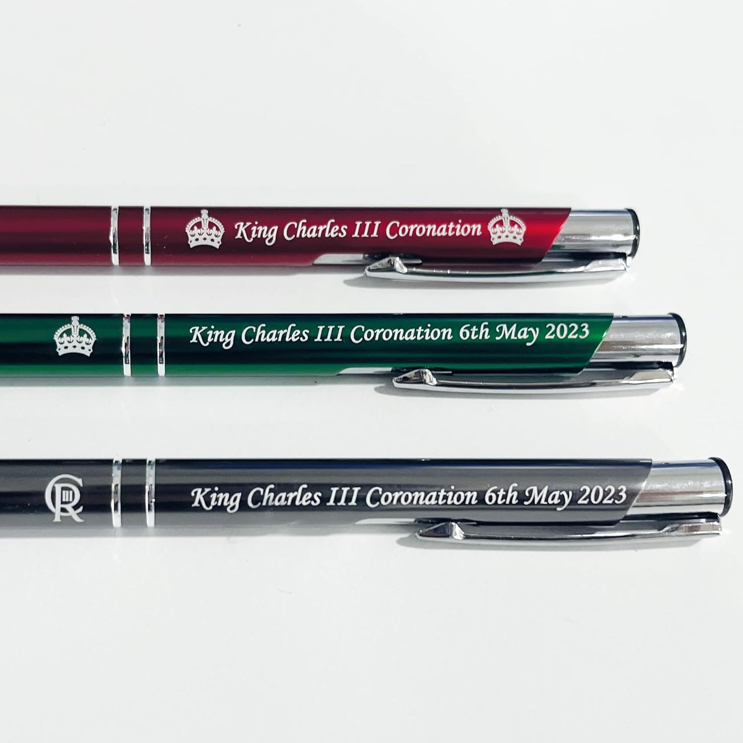 King Charles III Coronation 2023 Celebration Engraved Crown and Logo