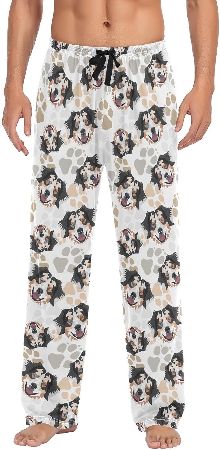 Men's Pajama Pants Soft Comfy Sleep Lounge Pants Pjs Bottoms with Pockets