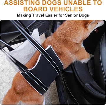 Adjustable Dog Lift Harness Dog Sling Portable Dog Sling (M) | Dog Lift Harness for Large Dogs Soft Lift Support and Rehab Harness for Senior,Injured,Disabled Dogs After ACL Surgery