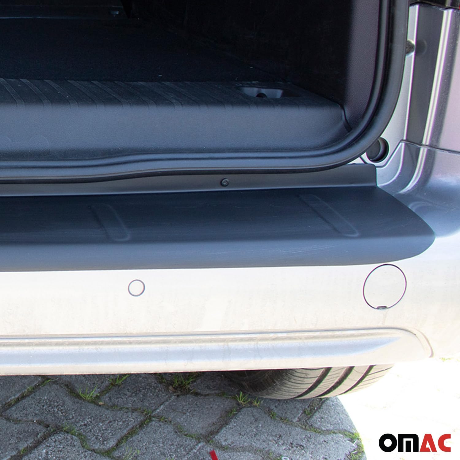 OMAC Ladekantenschutz Stoßstangenschutz für Peugeot Rifter Partner/Citroen Berlingo 2018-2026 – Acryl matt schwarz