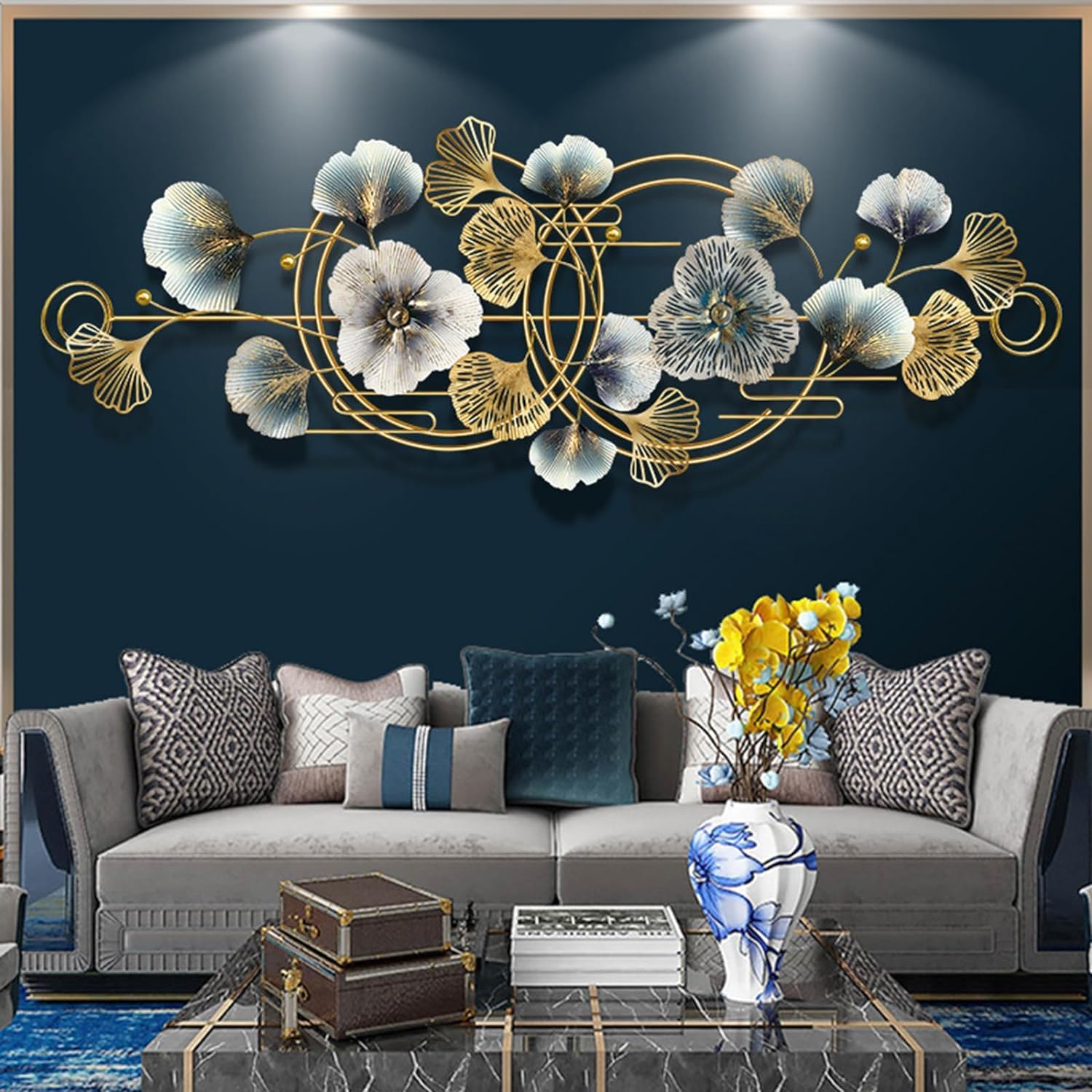 Lot De 12 Décorations Murales Suspendues En Bois Motif Citron - Décoration Intérieure Style Bohème Ou Tropical