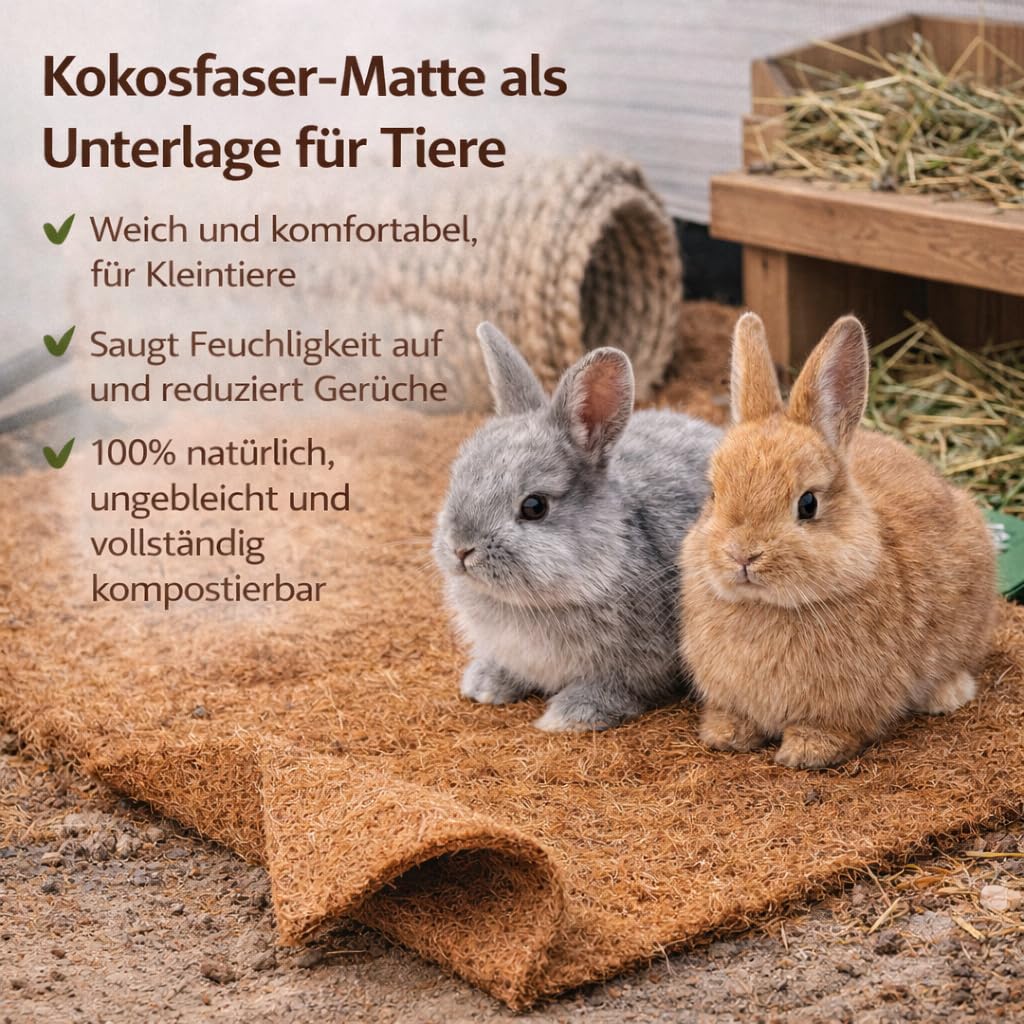 Kokosmatte 100% Biologisch Winterschutz für Pflanzen Kälteschutz in 25cm / 50cm / 75 cm / 100cm (Breite) - (Meterware) Garten (50cm x 5m)