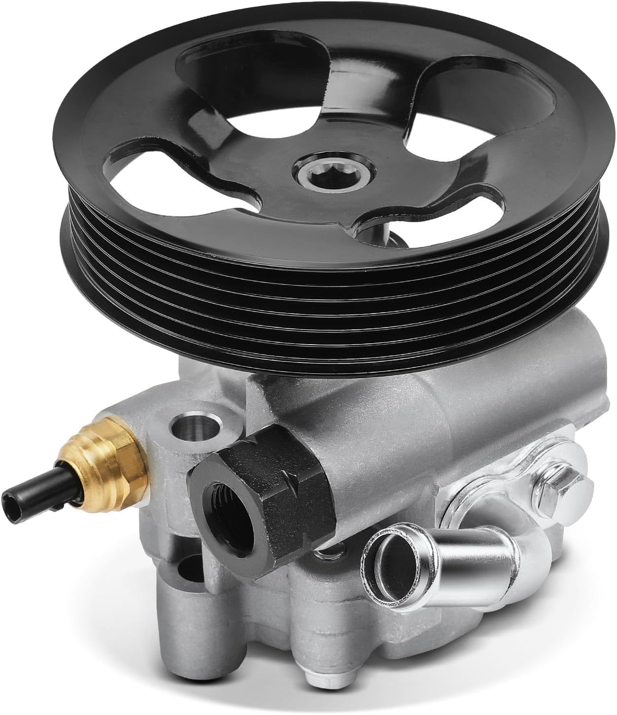 YHTAUTO Power Steering Pump with Pulley Replacement for 2003-2008 Toyota Corolla Matrix & Pontiac Vibe 1.8L L4