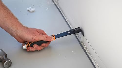 Miniatura 4 de ROLLINGDOG Barra de palanca pequeña de 1.5 pulgadas, barra de palanca plana y fina para moldura de acero inoxidable con revestimiento protector,