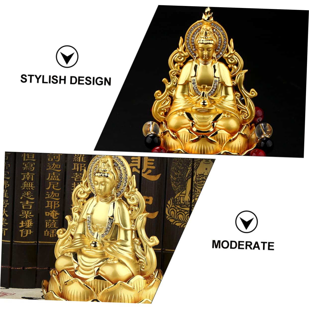 Alipis Diffusore Auto Profumo in Lega Oro Design Elegante e Dimensioni Compatte per Purificare L'aria, Decorazione Raffinata per Interni Auto