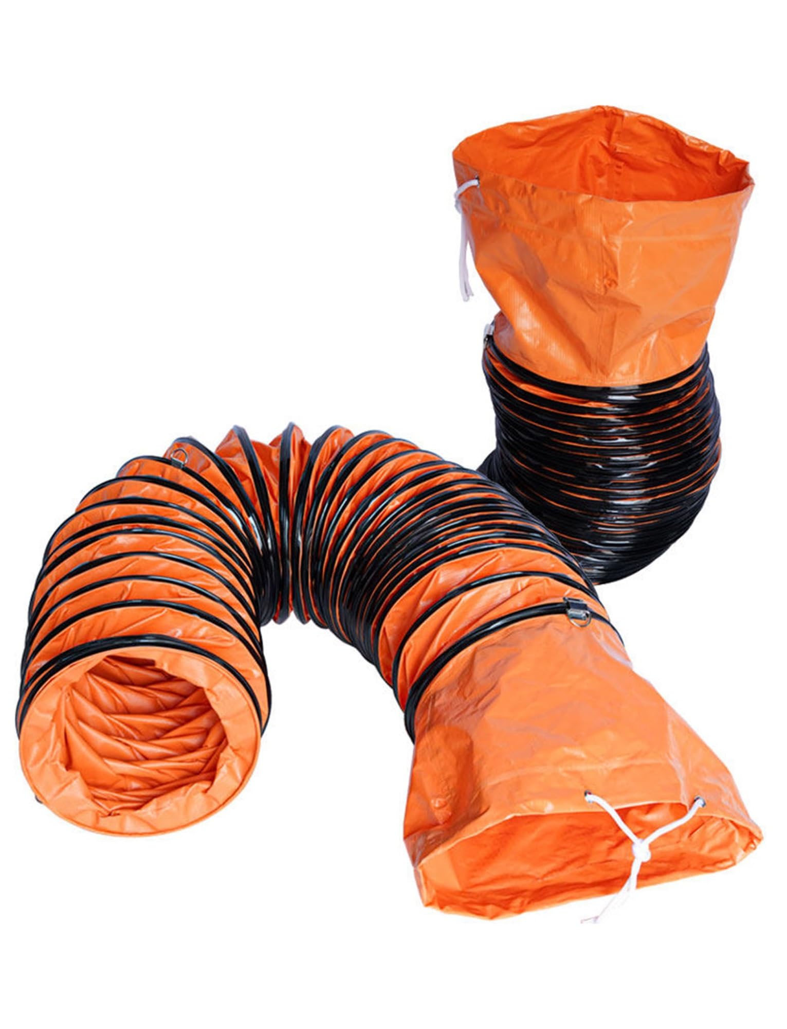 Tubo flessibile industriale in PVC, resistente, grande diametro per applicazioni di ventilazione e scarico