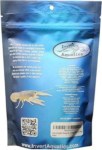 Miniatura 2 de Dieta mezclada de cangrejo y cangrejo de río - Alimento acuático para cangrejos y camarones (9 oz (255 g))