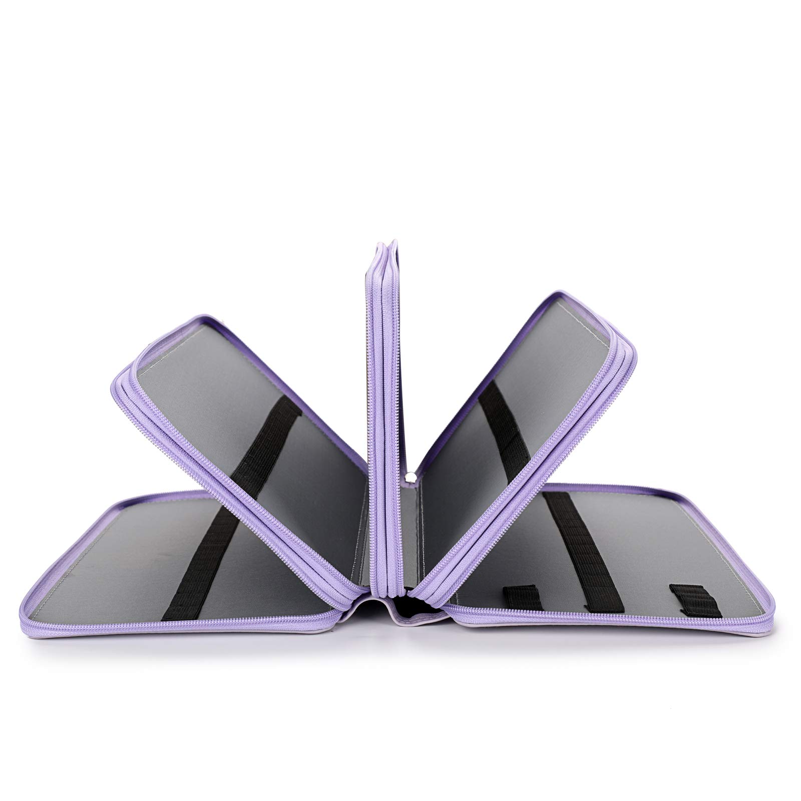 BSTKEY - Astuccio per matite colorate, in poliuretano, 300 pezzi, colore: viola