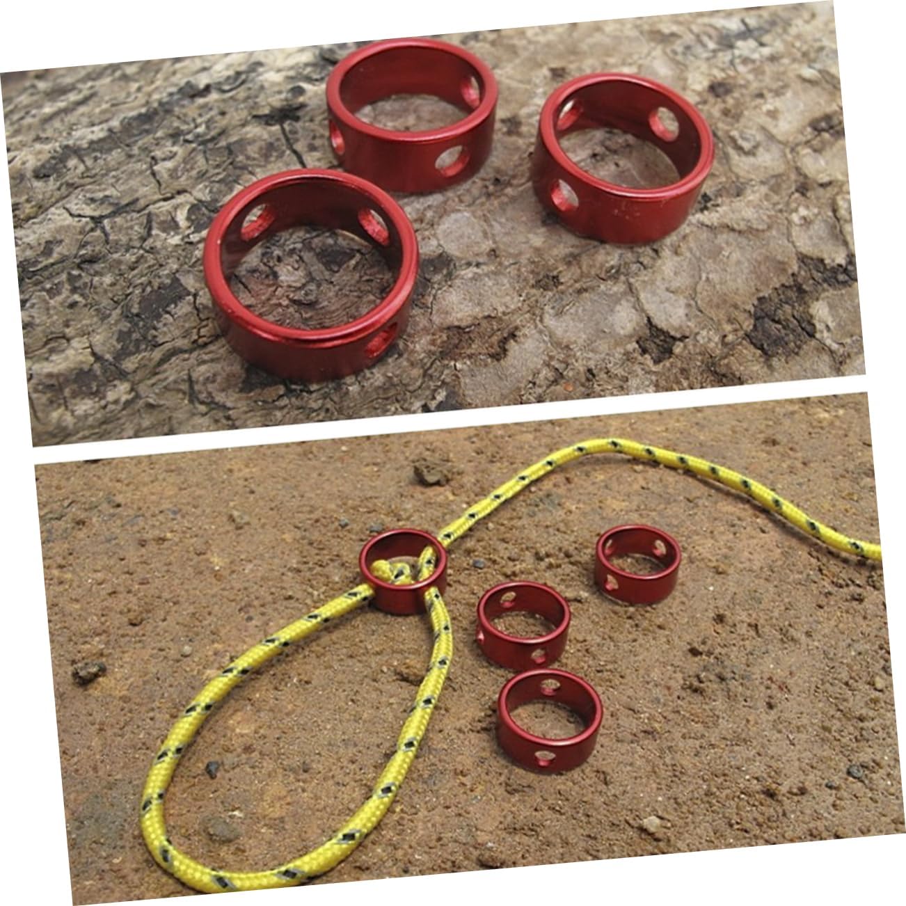 ibasenice Anti Rope Fastener Rope for Camping Tent Wind Rope Buckle Fastener Camping Tarp Hiking Tent Rope Outdoor