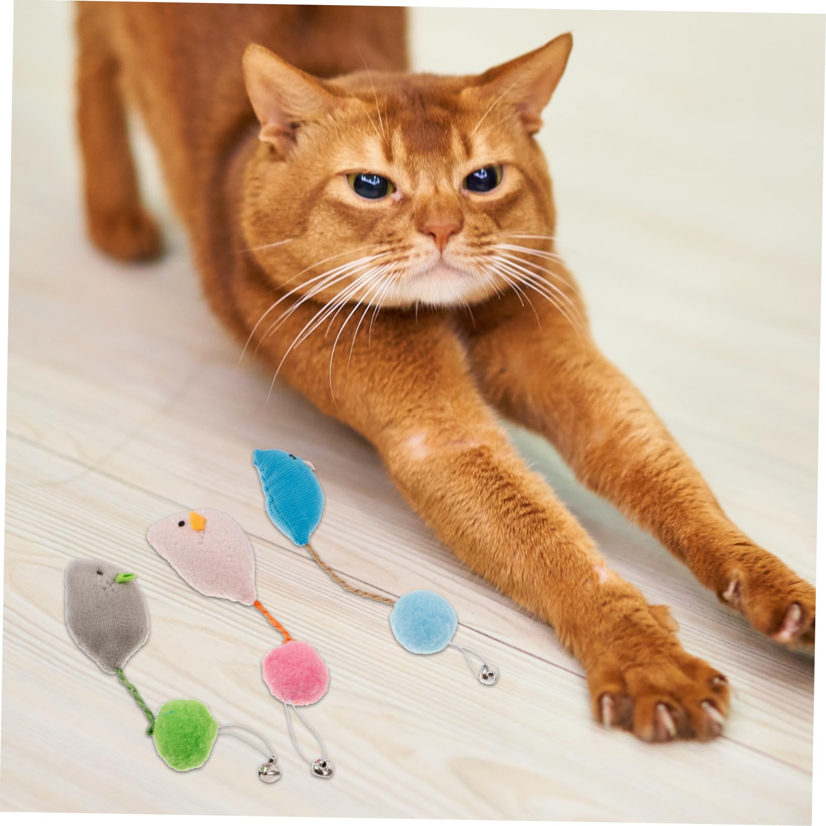 BESPORTBLE 6 Pièces Souris Jouet pour Chat Petit Jouet De Friandise Compact pour Chaton De Friandise pour Taquin pour à Gratter Petit on Peluche
