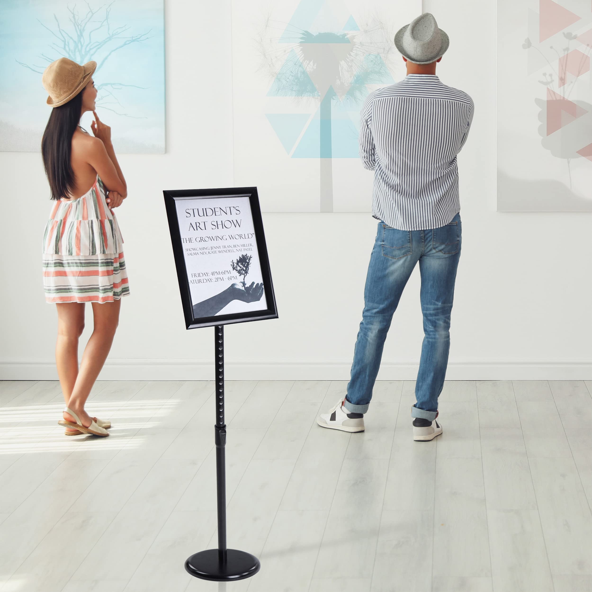 Portable Sign Holder 7Penn Adjustable Poster Stand - 25.5-42 Inch ...