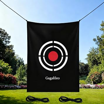 Gagalileo Golf Target Cloth with Ropes for Indoor Outdoor Practice | Replacement accessory, visible aiming area, lightweight setup for compatible frames, Quiet Velet Target Protective Net