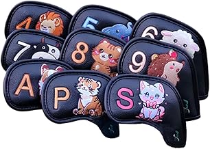 Milageto Set of 9 Golf Iron Head Covers, Protective Accessories