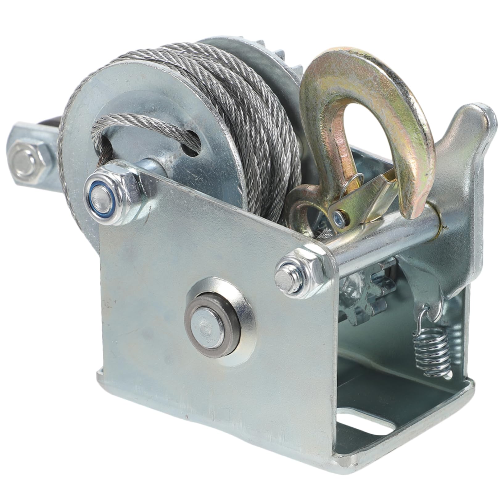 Zerodeko Manual Winch 500 Lb Capacity Mini Trailer Winch Easy Cranking and Safe Operation