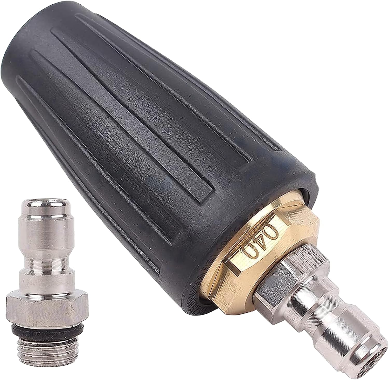 4000PSI Pressure Washer Turbo Nozzle Tool 1/4'' Quick 360°Rotating Spray Turbo