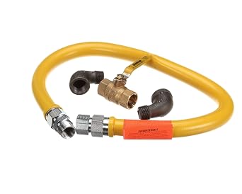 Dormont 1675NPKIT36 36" Stainless Steel Stationary Foodservice Gas Connector Kit, 3/4" Diameter
