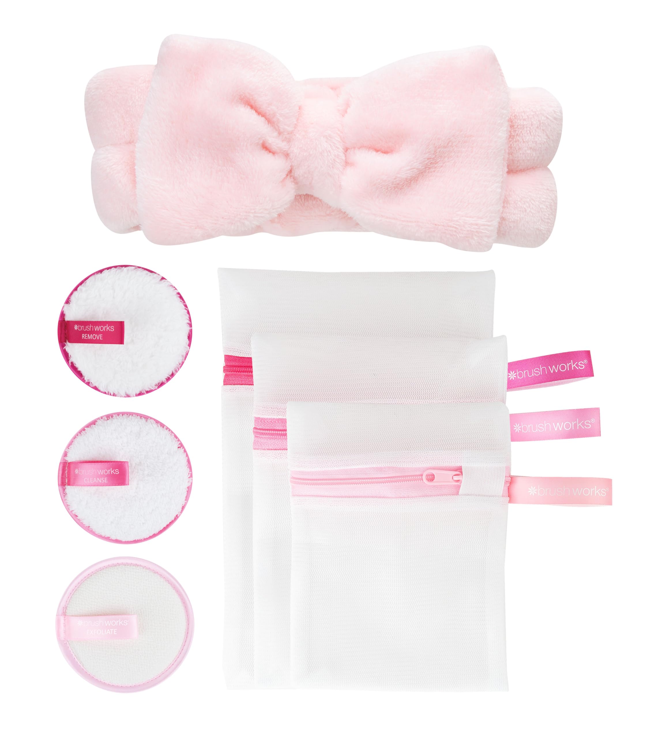 Brushworks Fresh Start Skin Set, Pink - Image 2