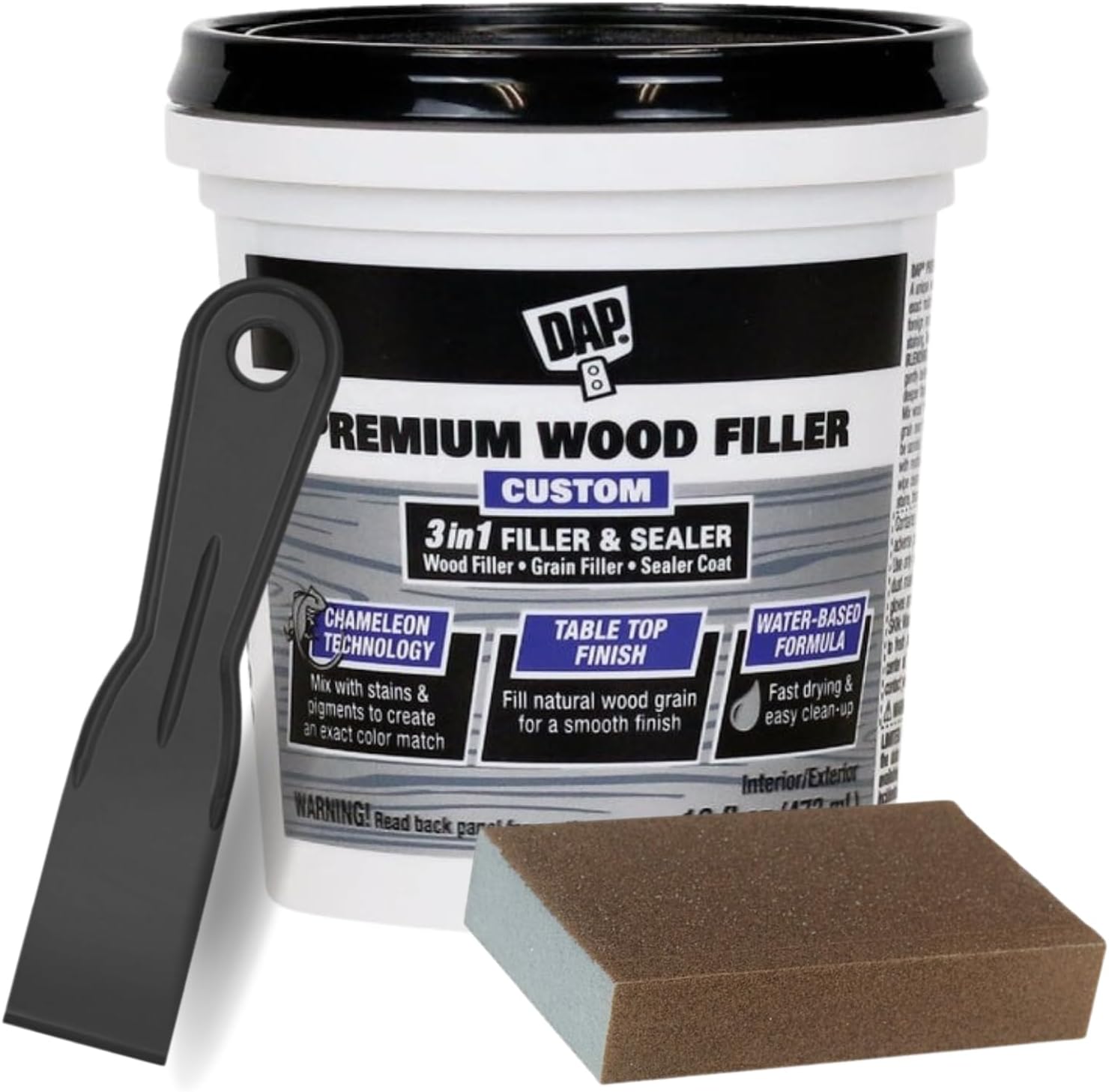 Do it Best Wood Putty Filler Paintable Kit 16oz White Wood Filler