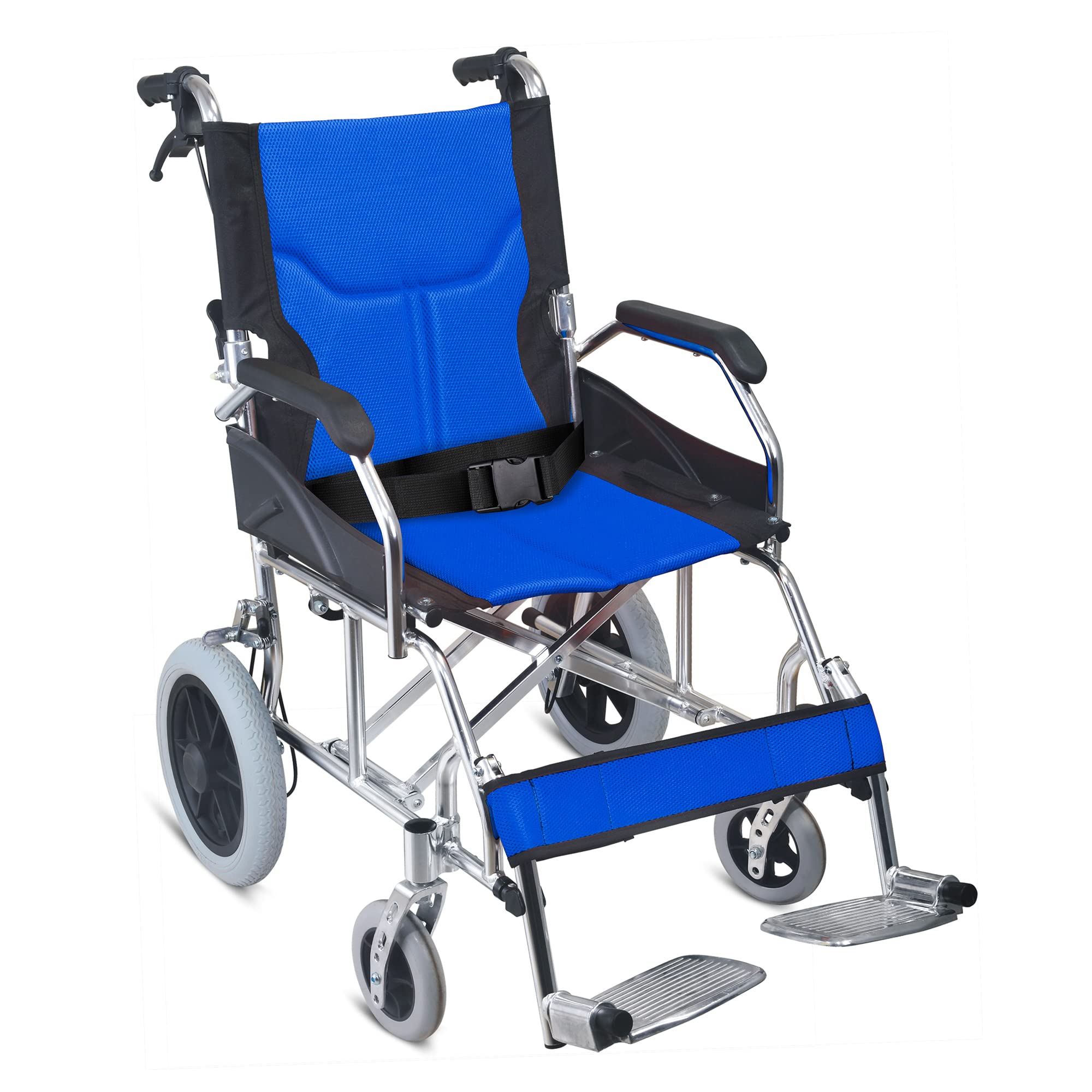Amazon | Kenko 車いす KW-02AL 介助式 ノーパンクタイヤ 軽量 038116 