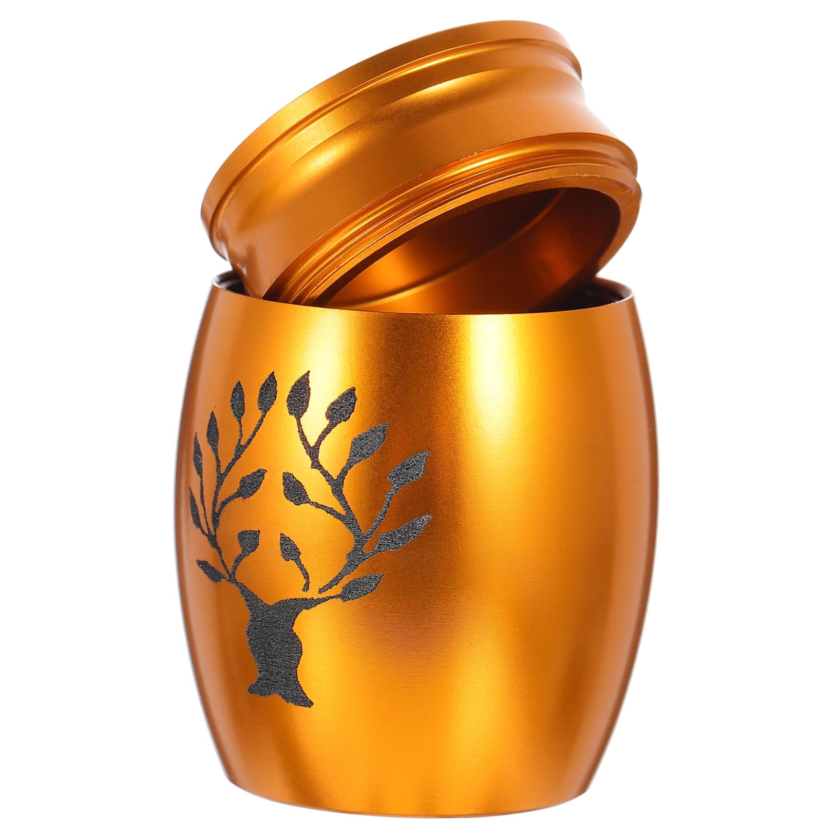 Yardwe Urna Ataúd Contenedor De Metal Soporte para Cenizas Conmemorativas Ataúd Conmemorativo para Mascotas Mini Contenedores Gato Durmiendo Ataúd para Perros Pequeños Recuerdos Gatito