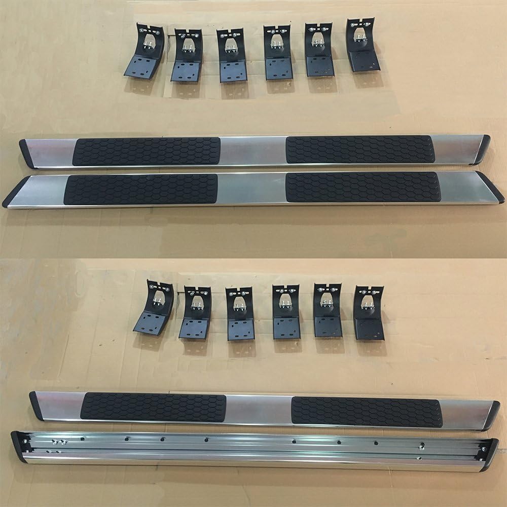 2pcs OE Style For 16-17 Ram Quad Cab 6" Silver Aluminum Side Step Nerf Bars