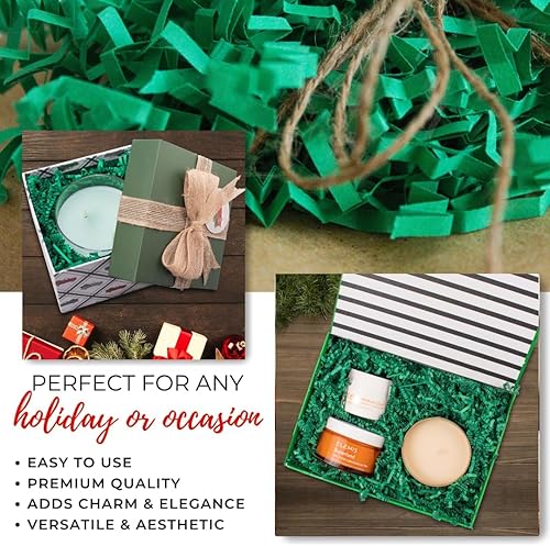 Miniatura 32 de MagicWater Supply - 1 libra - Naranja - Relleno de papel de corte arrugado ideal para envolver regalos, relleno de cestas, cumpleaños, bodas