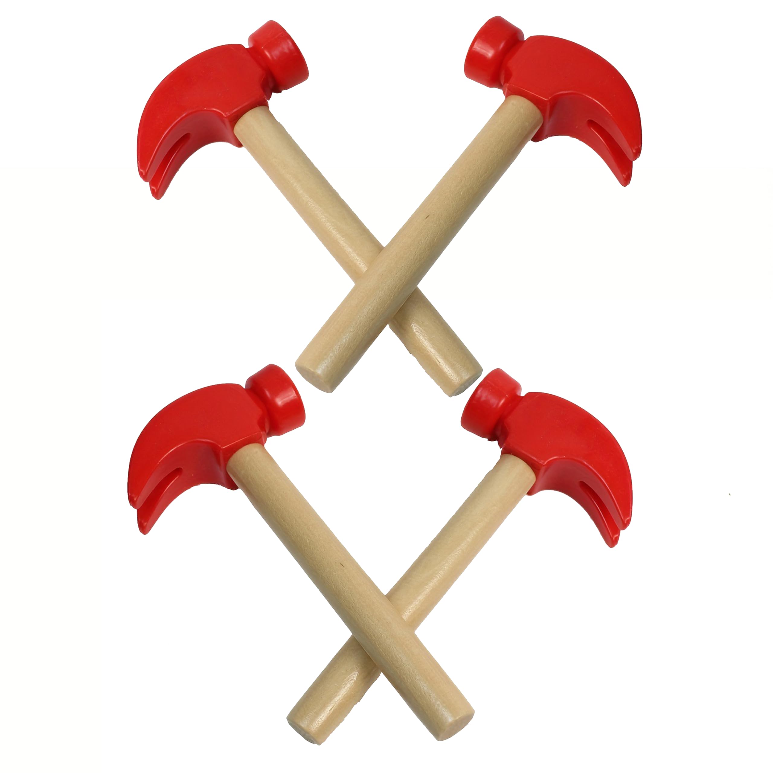 Guijinhao 4Pcs Mini Wooden Hammers Red Mallets Gavel Wood Hammer Breakable Heart Hammer Small Wooden Mallet Small Hammers for Chocolate Breakable Mold Construction Tools(C90-4)