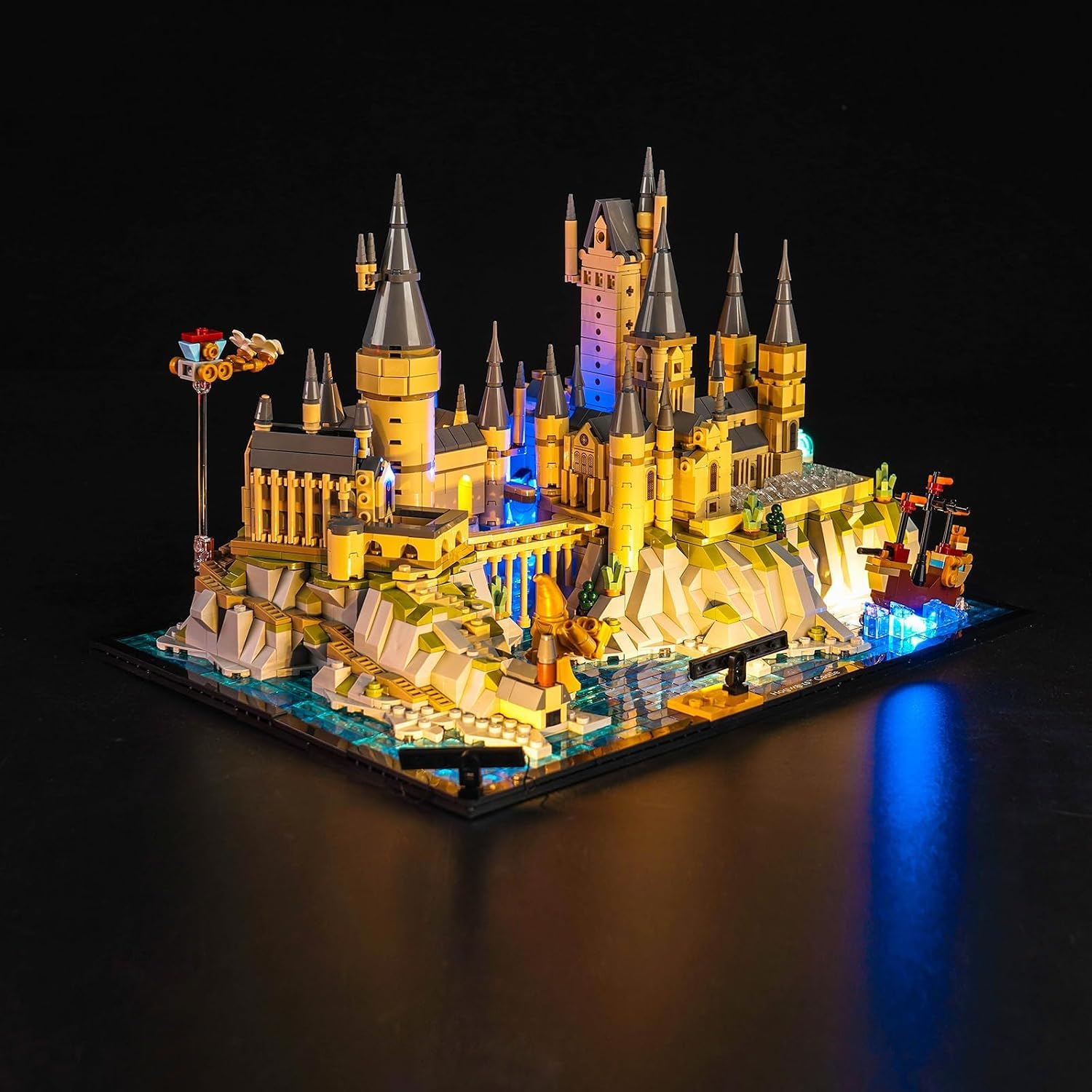 VONADO LED Light Kit for LEGO Hogwarts Castle and Grounds 76419, Creative Lighting Set Accessories Compatible with LEGO 76419 for Fans (Lights Only, No Models)