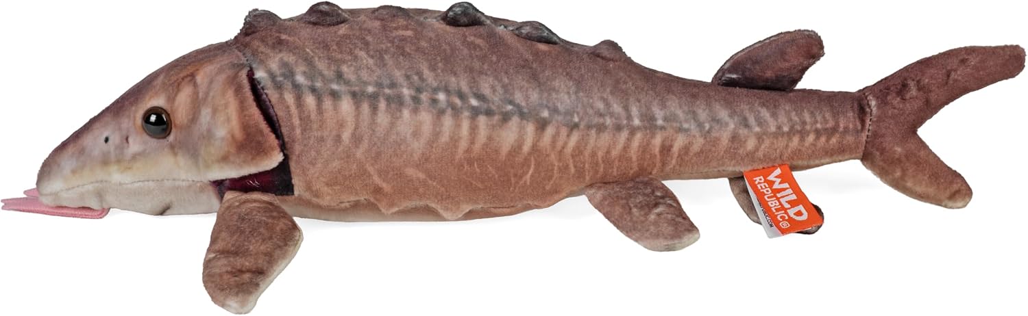 Wild Republic Living Ocean Mini Sturgeon Stuffed Animal - 12" image 3