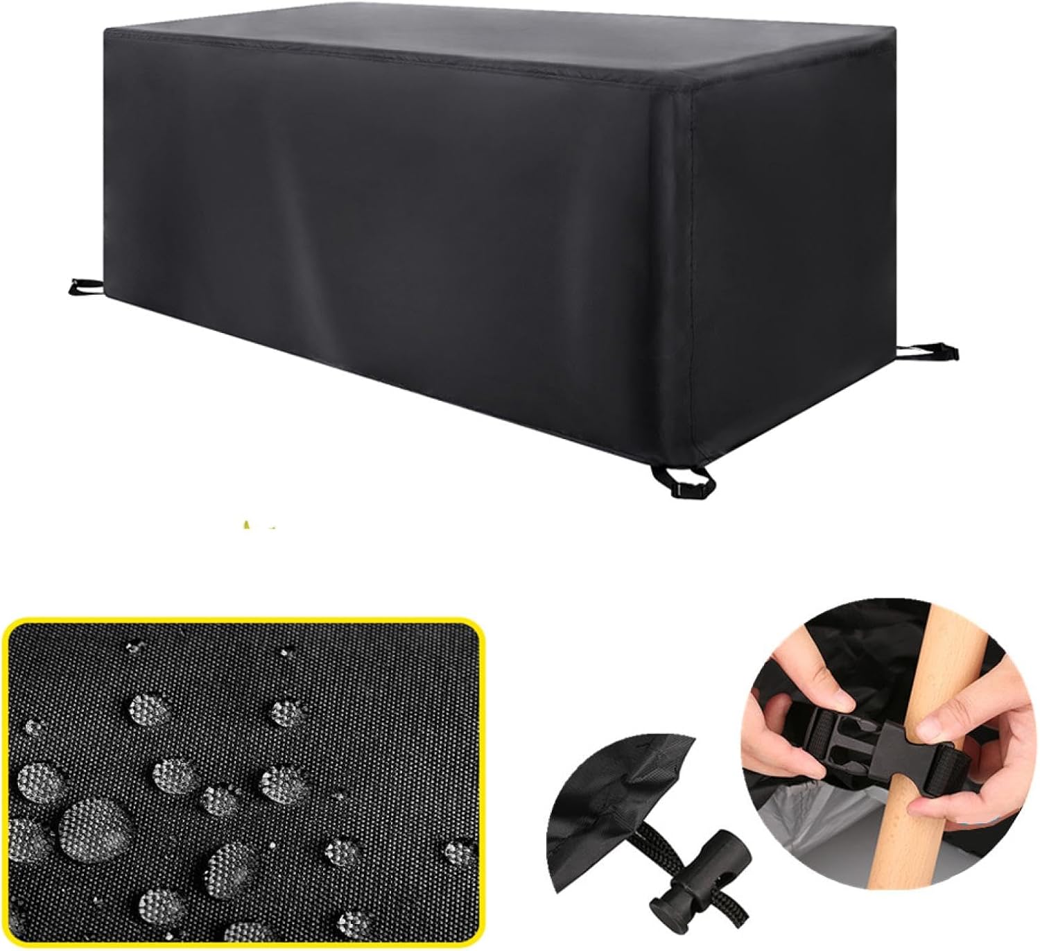 Outdoor Couch Cover Waterproof 170x90x70cm 3-Seater Outdoor Sofa Cover Easy-Going Patio 2 Seater Loveseat Cover Weatherproof Lawn Patio Furniture Cover