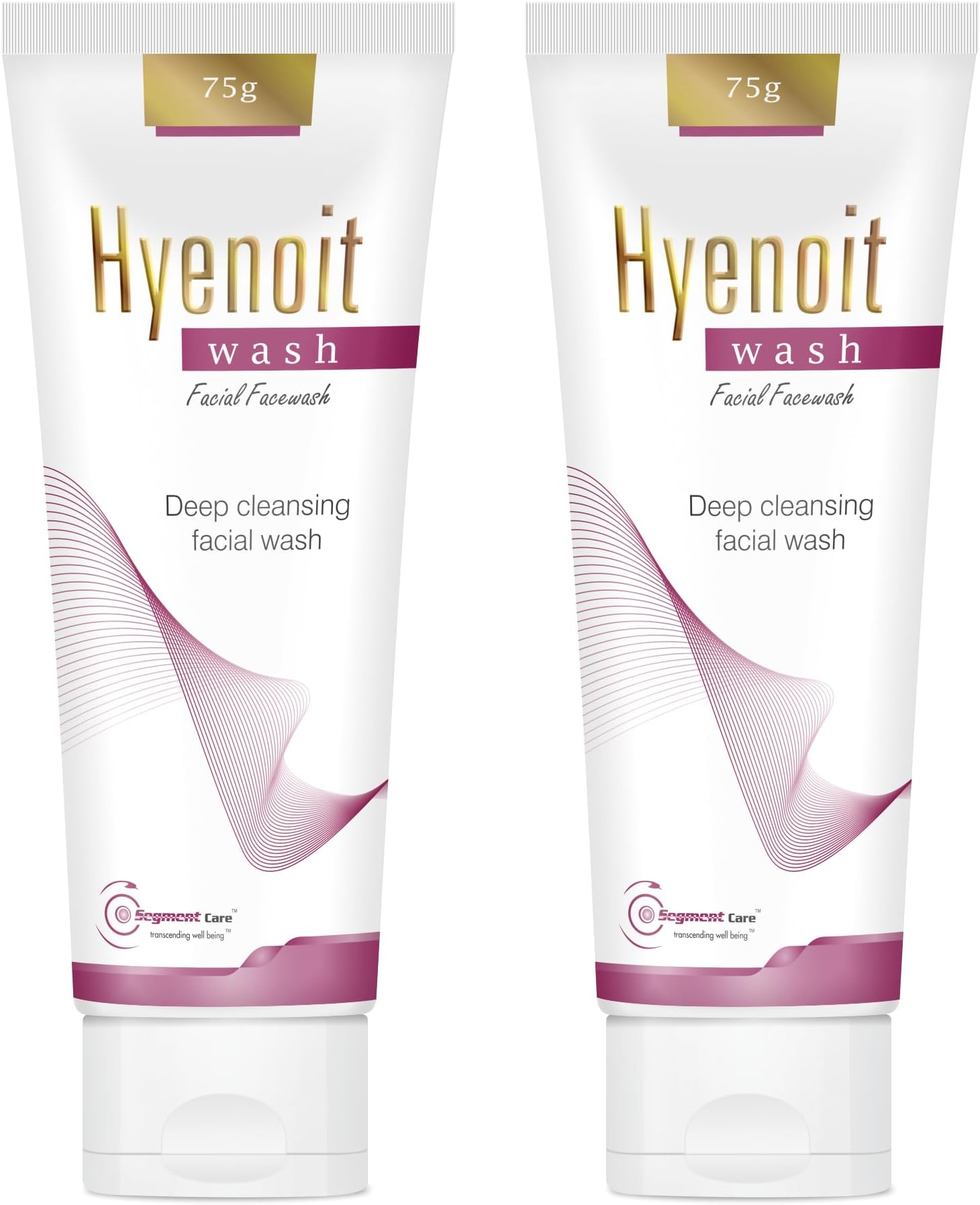 Hyenoit Glycolic Acid Face Wash|Lactic Acid & Kojic Acid for cleansing, acne, uneven skin|vitamin C for skin brightening lightening for all skin types (Pack Of 2/75 gm)