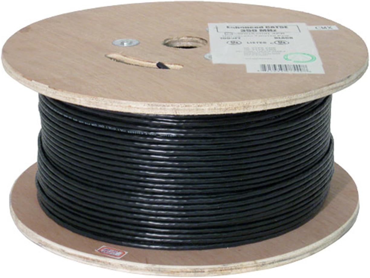 Vertical Cable Cat5e, 350 Mhz, UTP, UV Jacket, Outdoor, CMX, 1000ft, Bulk Ethernet Cable, White