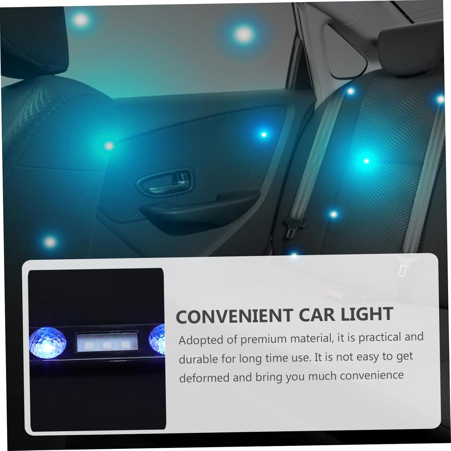CHILDWEET Car Led Interior Lights Colorful USB Rechargeable Foot Atmosphere Light and Easy to Install Remote Control Ambient Lighting for All Vehicle Types