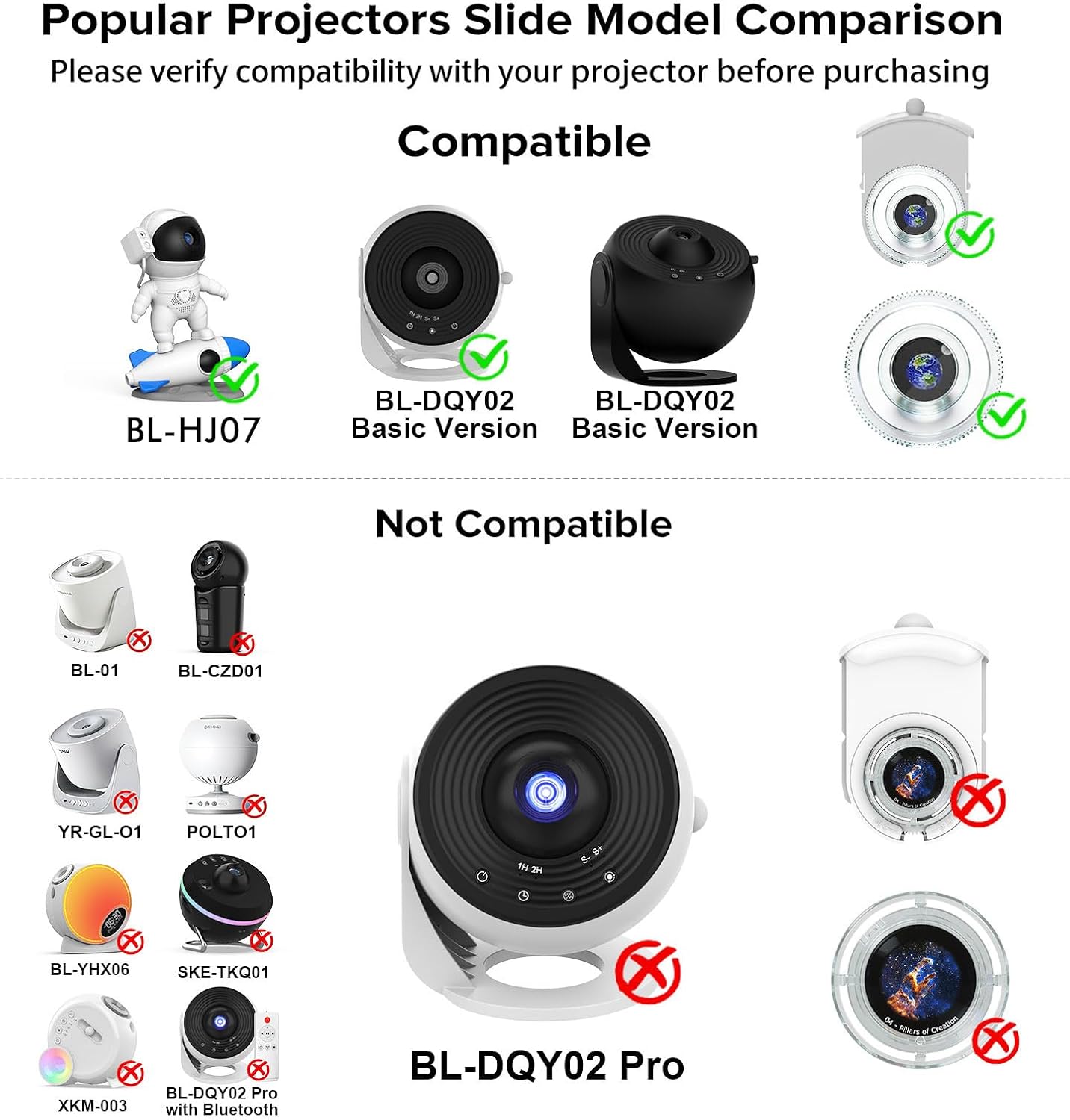 Elec3 Galaxy Projector Disc,Ocean Theme-6 Pack Film Discs for All Same Model Galaxy Projector (BL-DQY02), 4K Ultra HD Ocean Theme 6 Disc Set for for Bedroom Ceiling Home Decor (Device Not Included) image 2