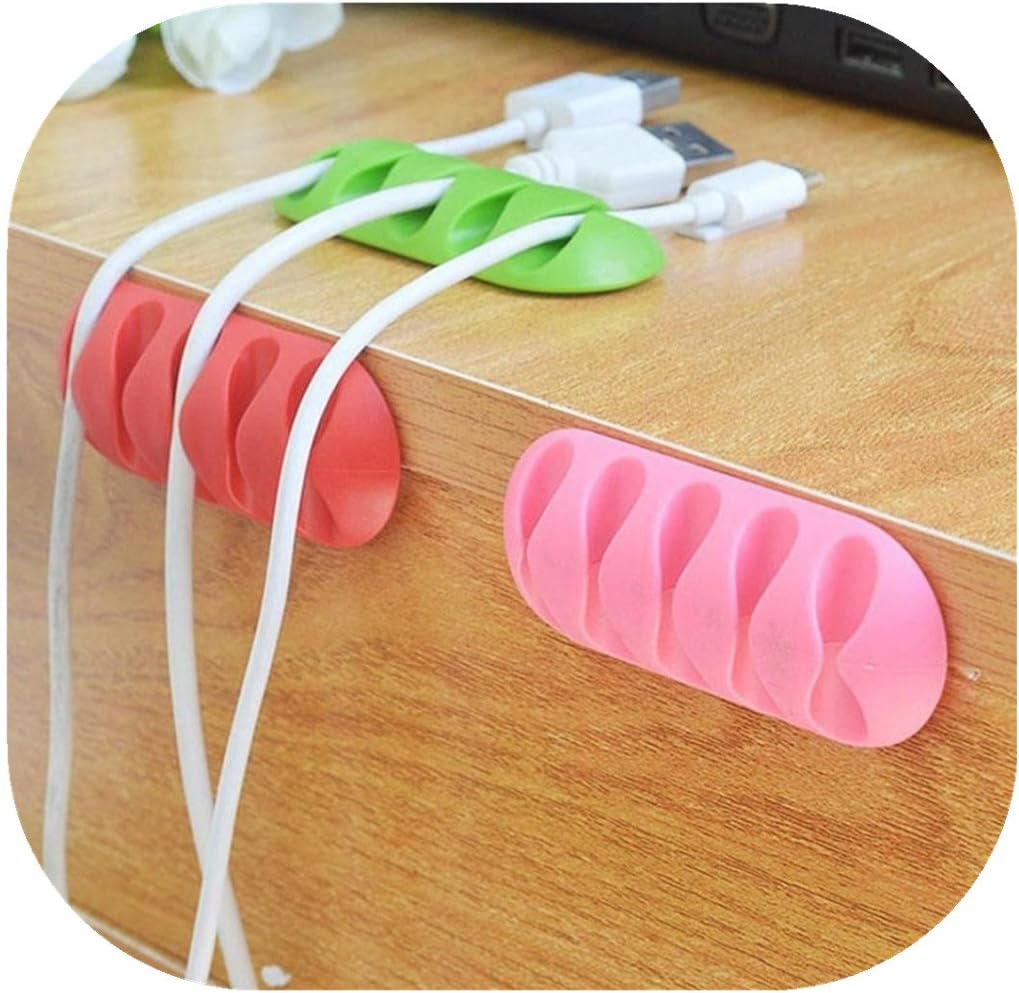 USB Charger Cell Phone Mouse Cord Holder, Feishe Cable Clips Cord Management System Desktop Cable Organizer Computer, Electrical, Charging or Mouse Cord Holder (1PCS)