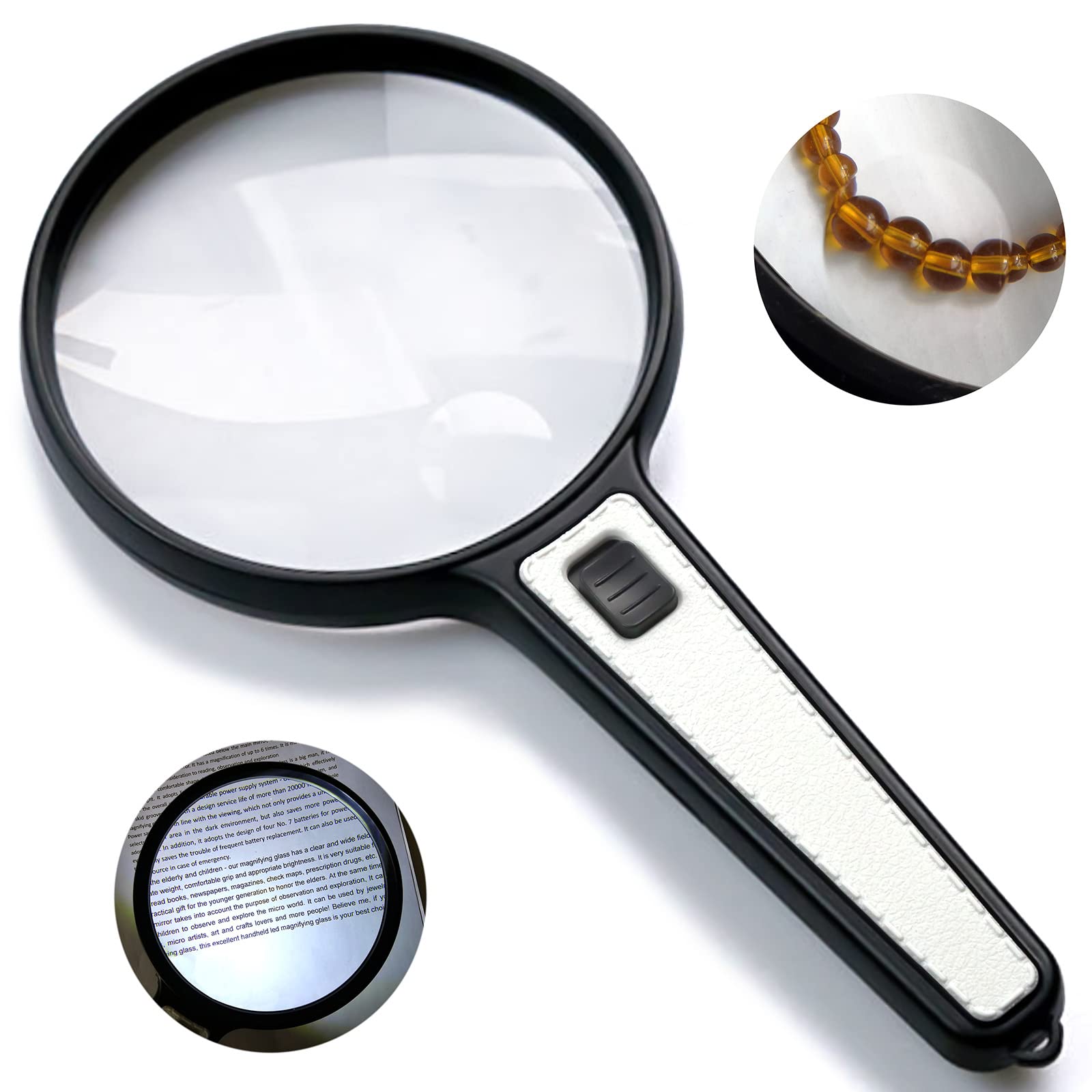 Miaoer Large Magnifying Glass With Light For Cameroon