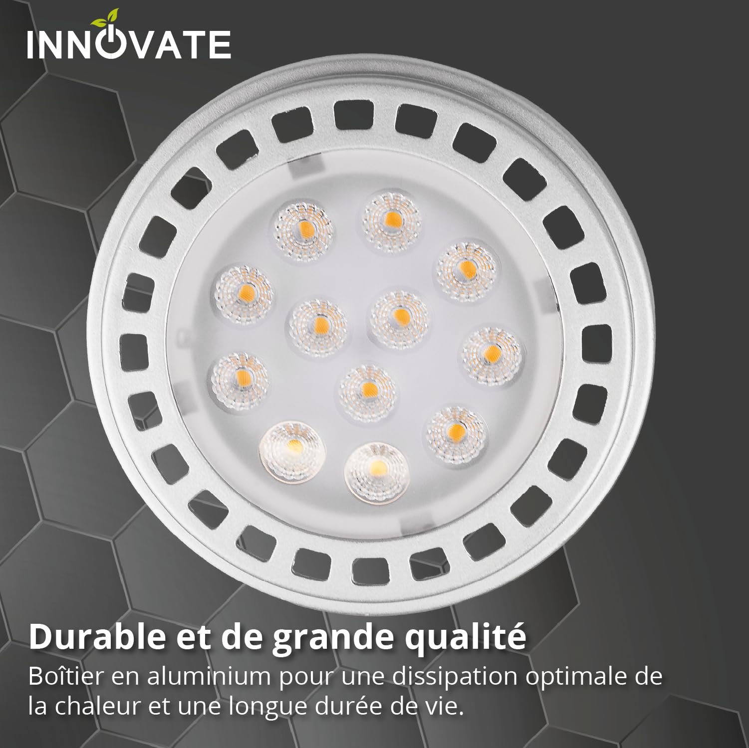 INNOVATE Spots LED d'intérieur à plafond dimmables Ampoule LED GU10