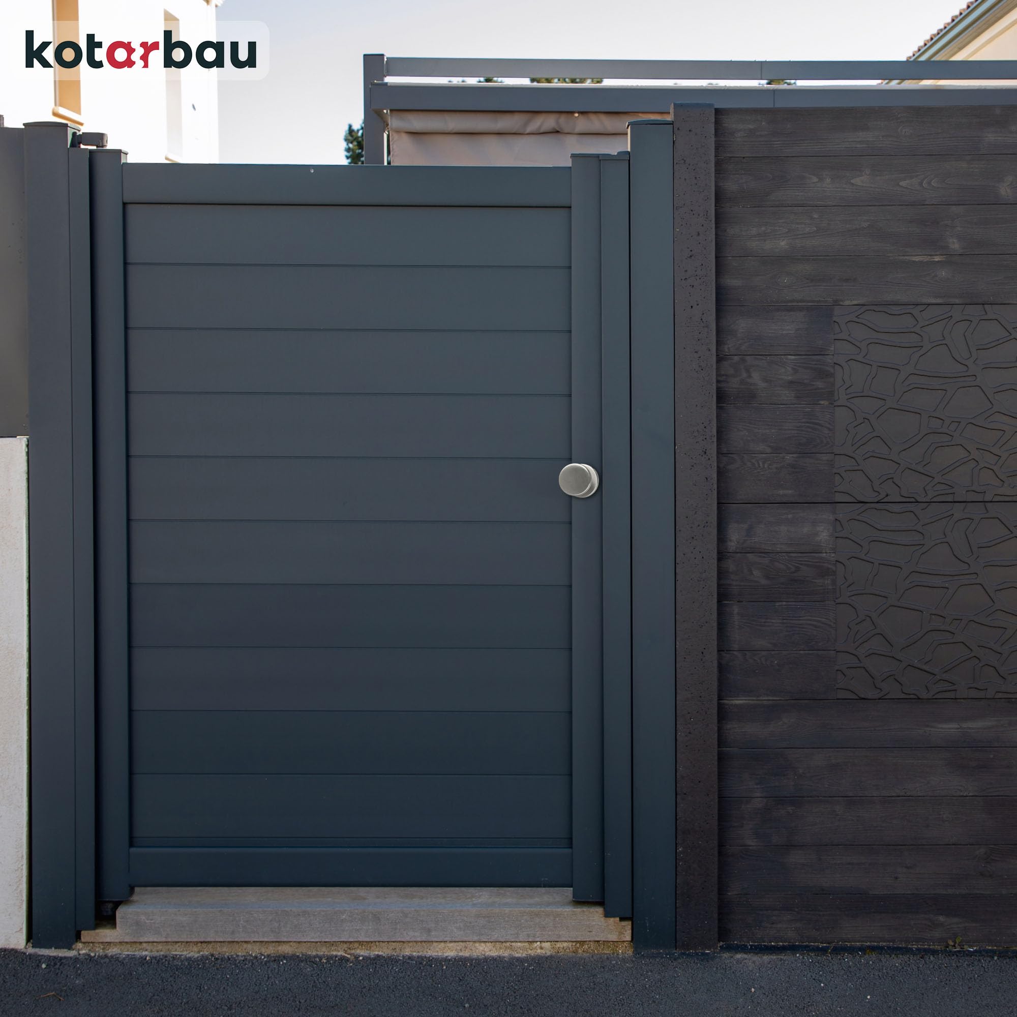 KOTARBAU® Bouton de Porte - Acier Inoxydable - Ø 50 mm - Argent - Poignée Fixe pour Porte D’Entrée et Intérieure