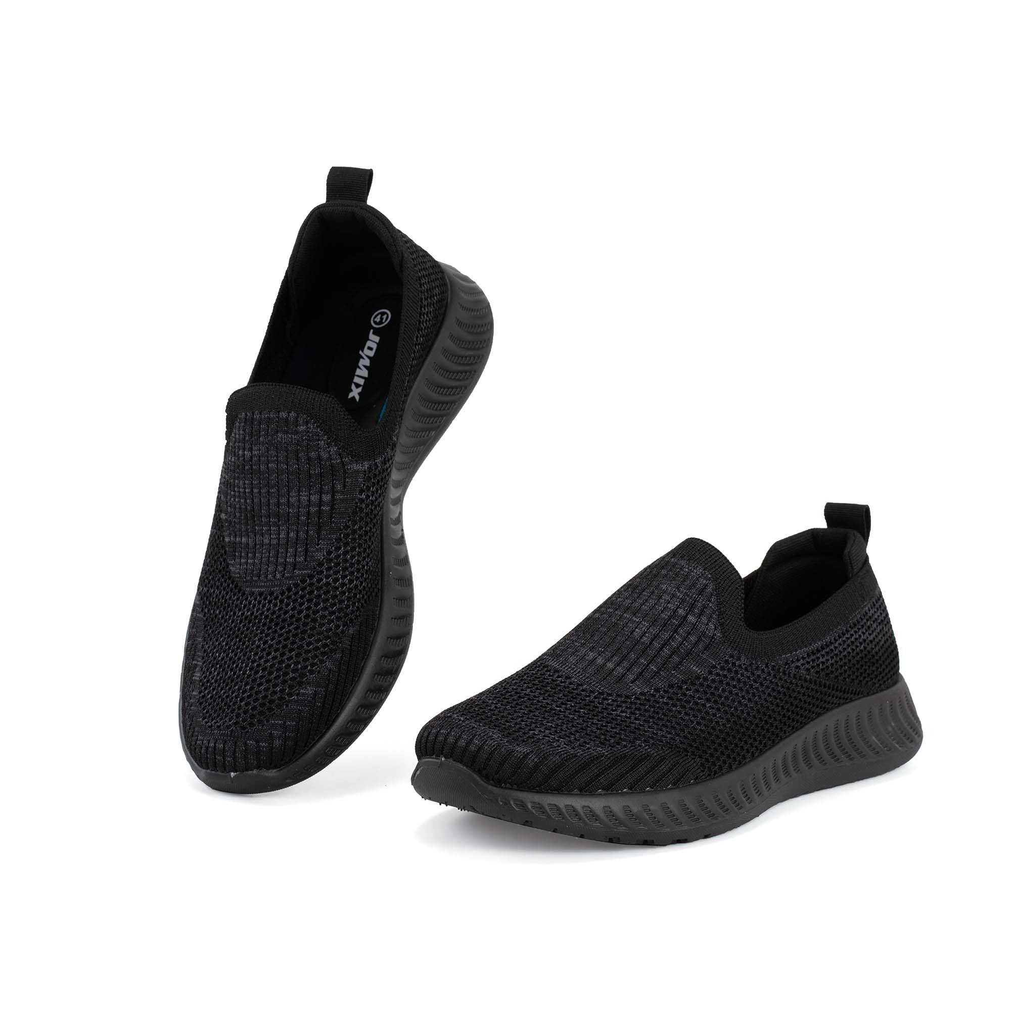 JOMIX Zapatillas Slip-on Hombre Zapatillas Transpirables de Malla Zapatos Cómodos Ligeros para Caminar, Trabajo, Ocio
