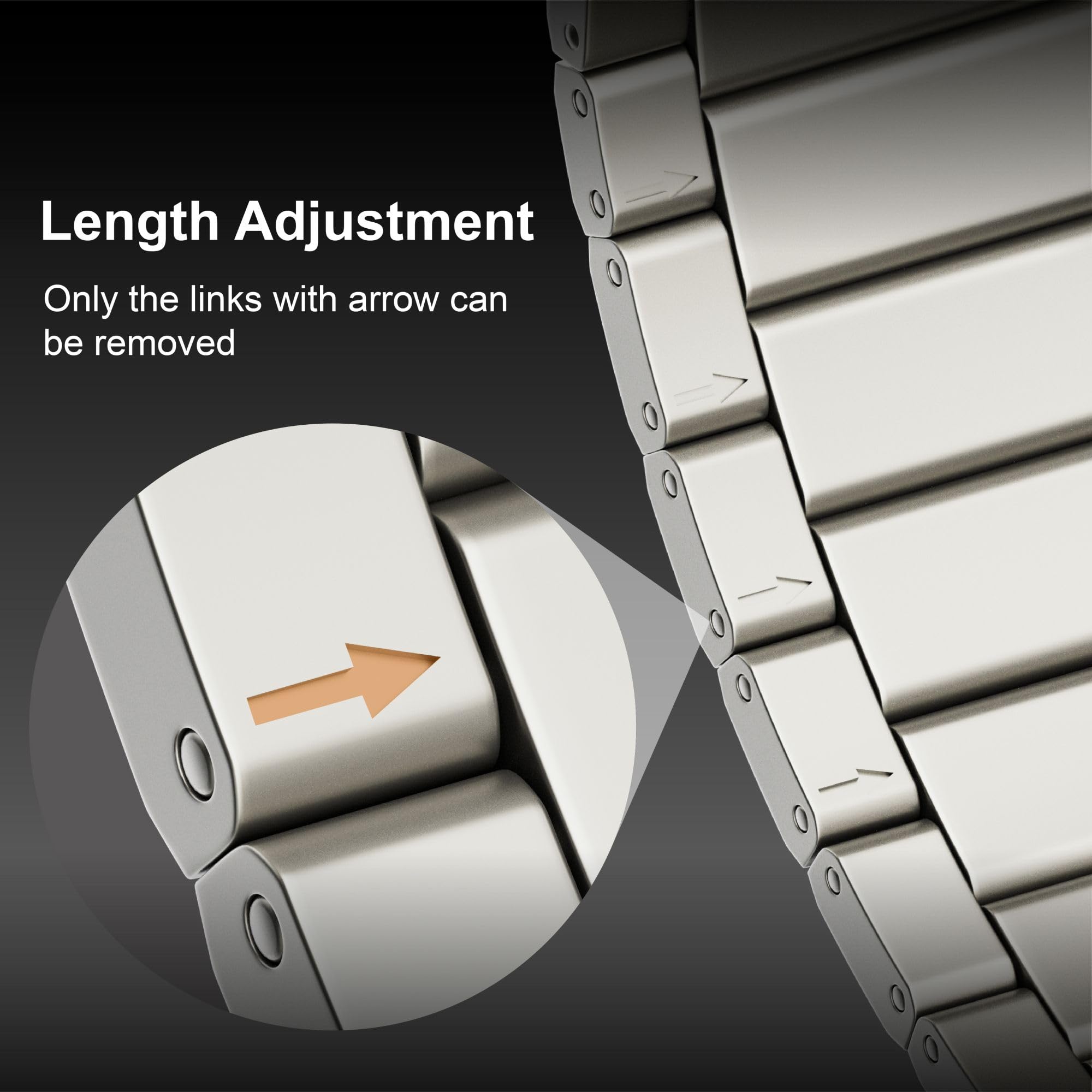 LULULOOK Cinturino Titanio Grado 2 per Apple Watch Ultra 2, [Rivestito in DLC], Ultra-Leggero Anti-Rash, Facilmente Regolabile e Pulibile, Prezioso, Cinturino per Apple Watch Series 10 (49/46/45/44mm)