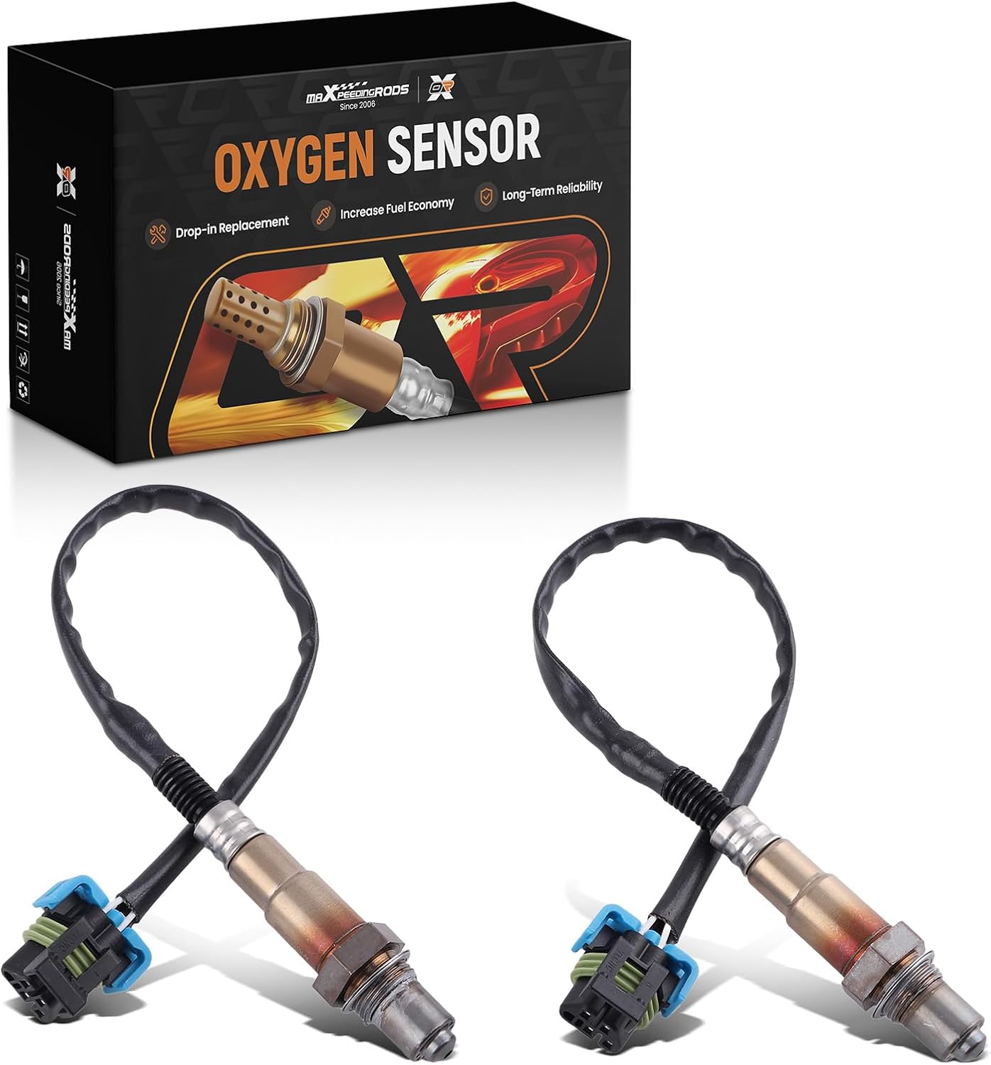 maXpeedingrods 2PCS Oxygen O2 Sensor Set Upstream & Downstream, 4-Wire Air Fuel Ratio Sensor Replaces 234-9036 234-4382 Compatible with Nissan Altima 2.5L 2007–2013, Rogue 2.5L 2008–2013
